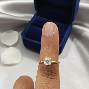 Radiant Cut Diamond Solitaire Ring
