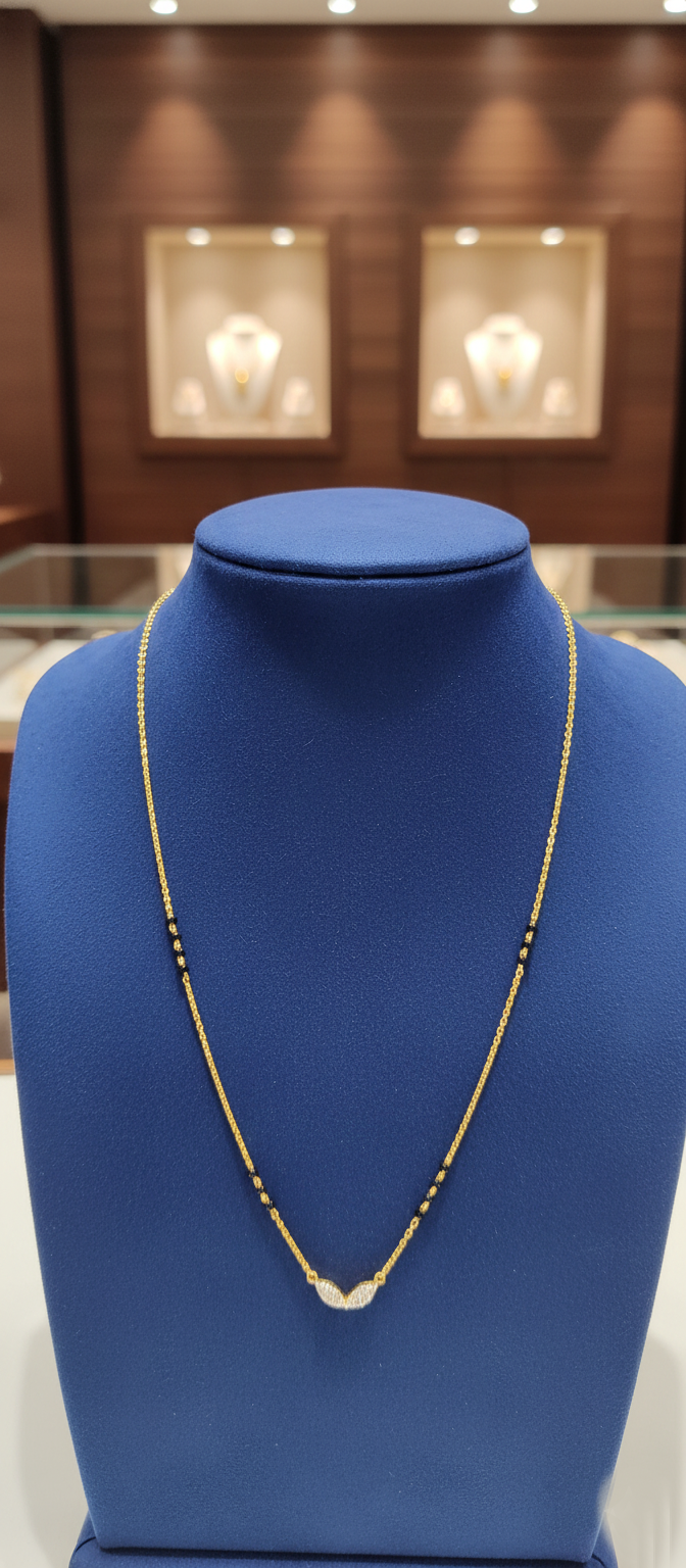 Floral Blossom Diamond Mangalsutra