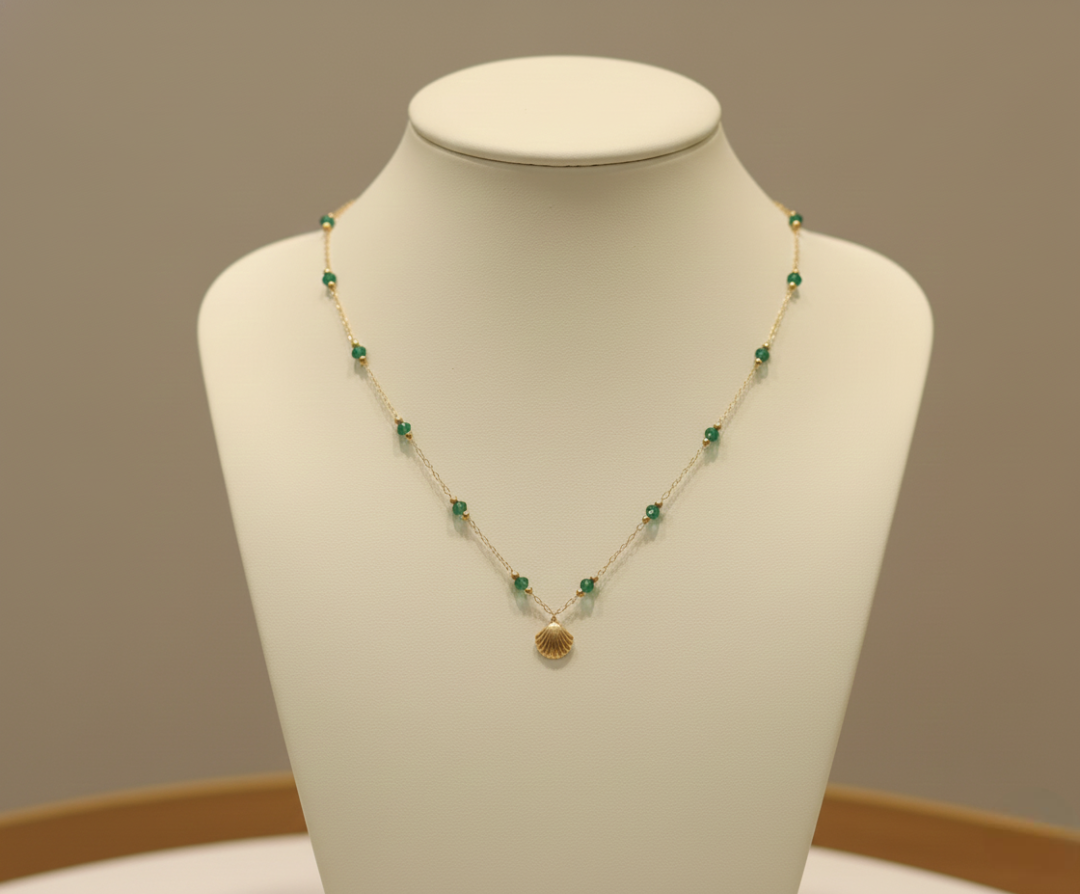Seafoam Serenity Shell Necklace