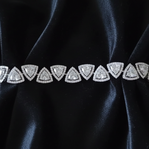 Trillion Halo Heritage Bracelet