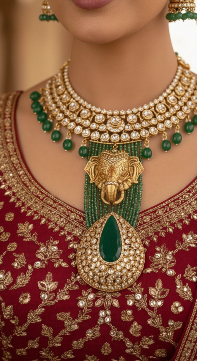 Gilded Ganesha Heritage Necklace
