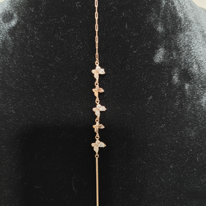 Rose Gold Butterfly Charm Bracelet