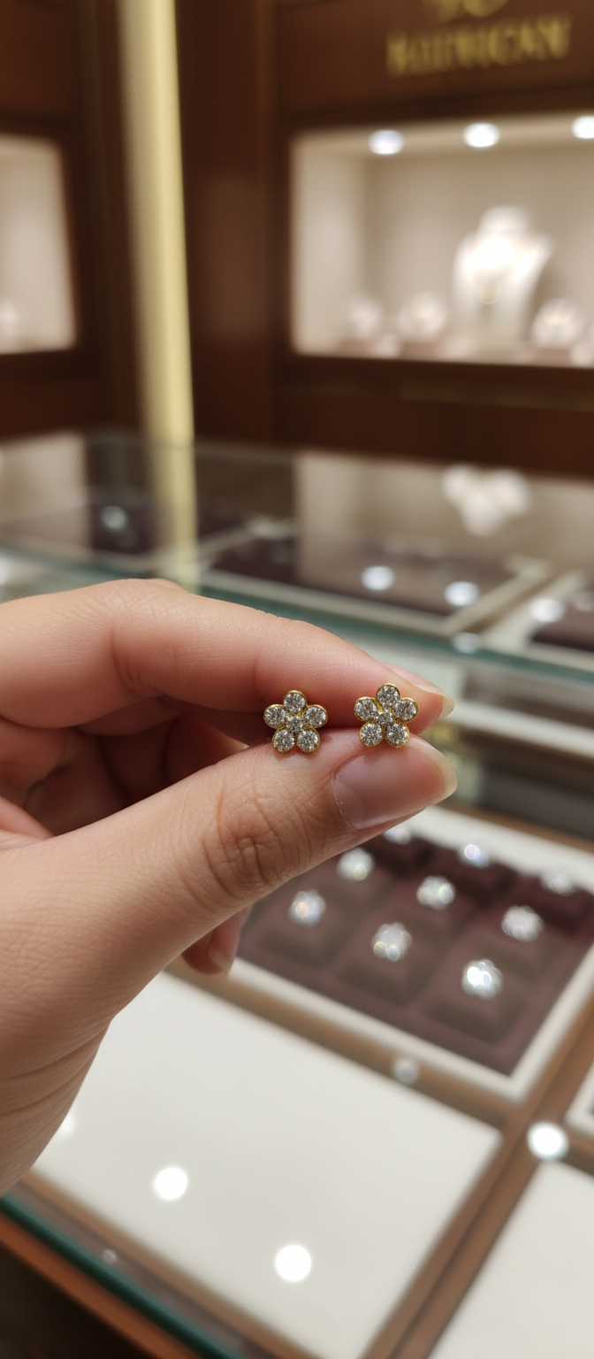 Gilded Primrose Studs