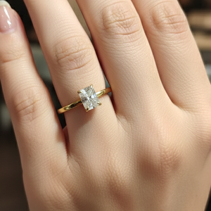 Radiant Solitaire Promise Ring