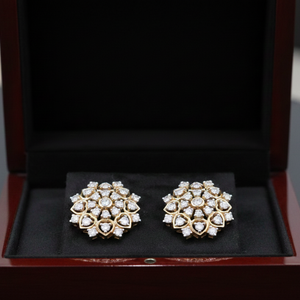 Heart Petal Diamond Studs