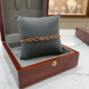 Sunset Citrine Link Bracelet