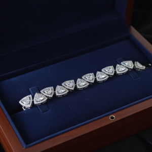Trillion Halo Heritage Bracelet