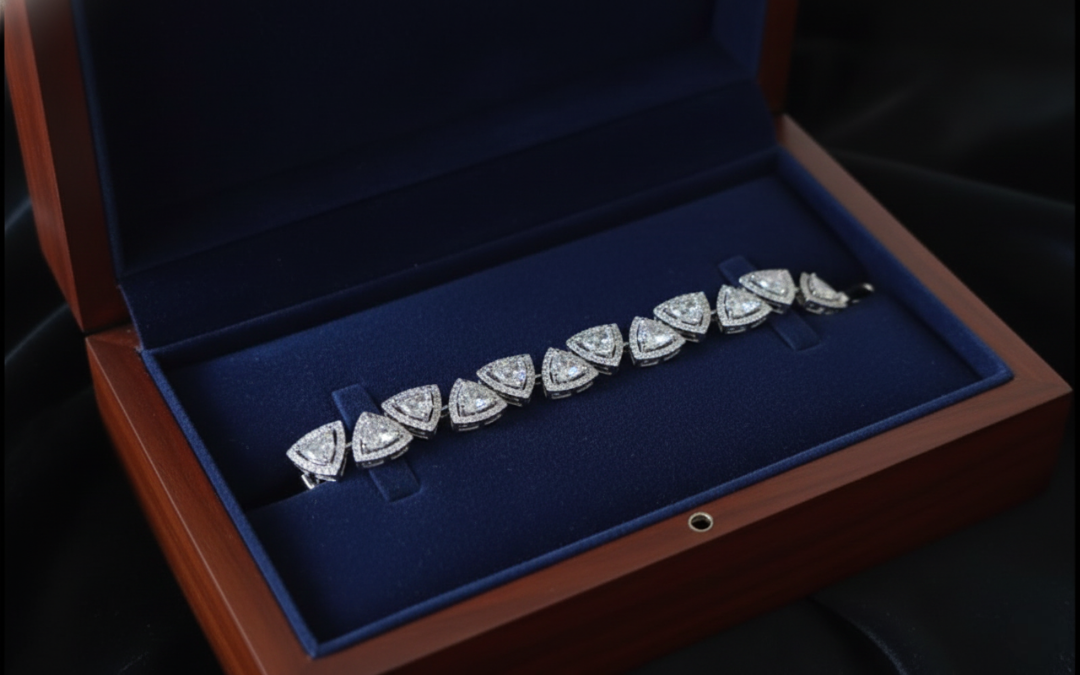 Trillion Halo Heritage Bracelet