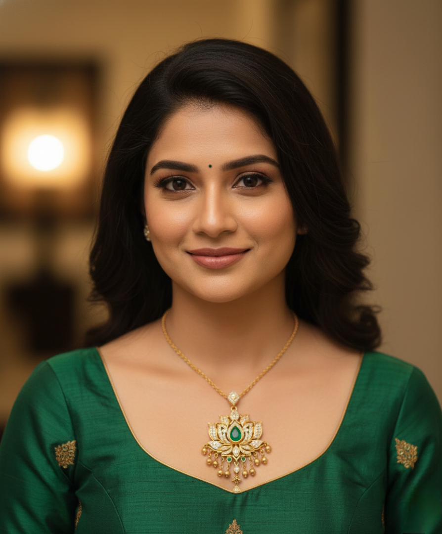 Padme Emerald Heirloom Pendant