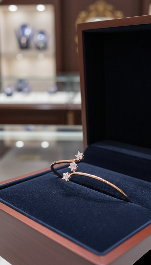 Starlight Blossom Bypass Bangle