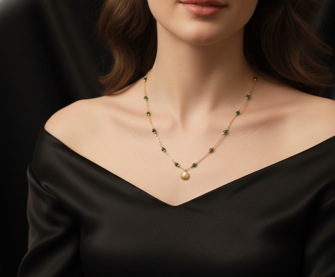 Seafoam Serenity Shell Necklace