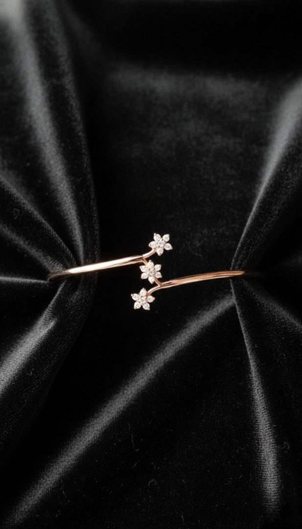 Starlight Blossom Bypass Bangle