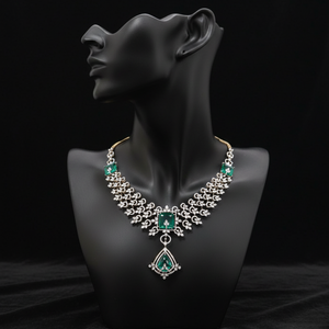 Imperial Emerald & Diamond Statement Necklace