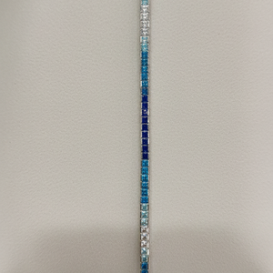 Azure Ombré Tennis Bracelet