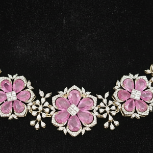 Floral Amethyst Symphony Necklace