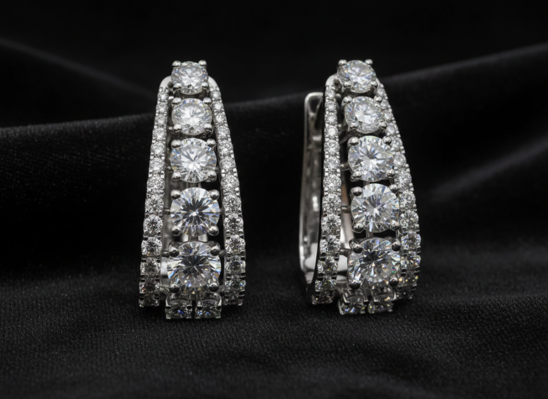 Grand Cascade Hoop Earrings