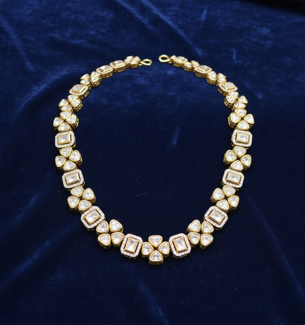 Emerald Heritage Polki Necklace