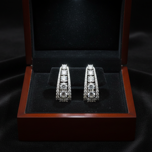 Grand Cascade Hoop Earrings