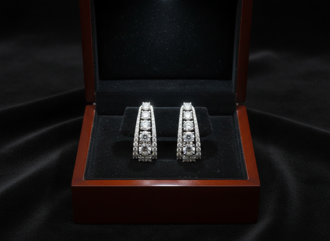 Grand Cascade Hoop Earrings