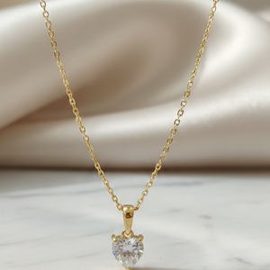 Heart Cut Solitaire Diamond Pendant