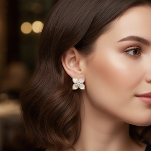 Quad Petal Brilliance Studs