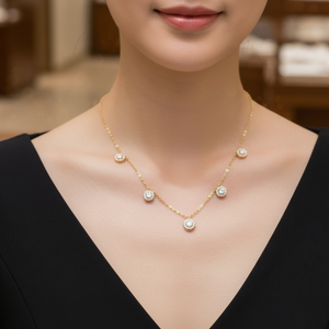 Eternal Halo Station Necklace