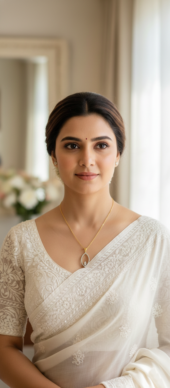Marquise Open Halo Diamond Necklace