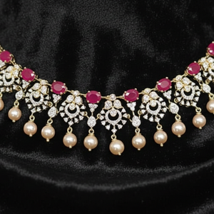 Royal Ruby & Pearl Heritage Necklace