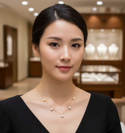 Eternal Halo Station Necklace