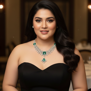 Imperial Emerald & Diamond Statement Necklace