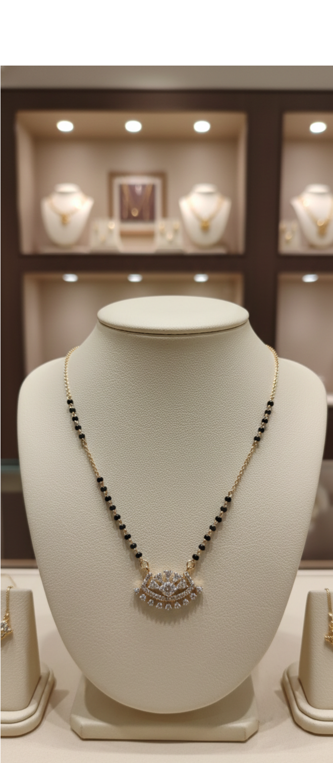 22K Gold Celestial Fan Mangalsutra