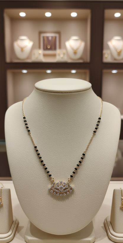 Crescent Bloom Mangalsutra