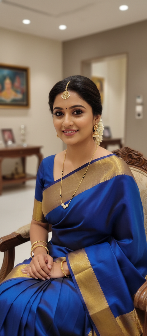 22K Gold Triple-Solitaire Mangalsutra