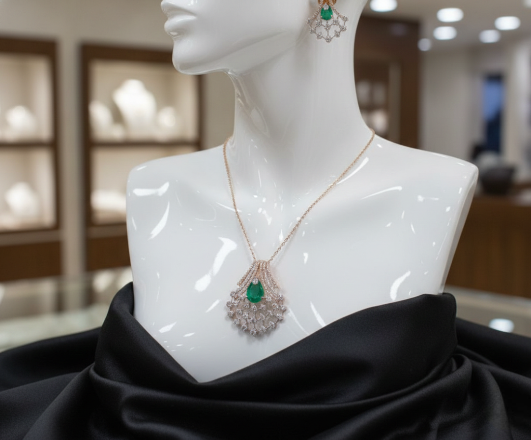 Regency Emerald Cascade Set