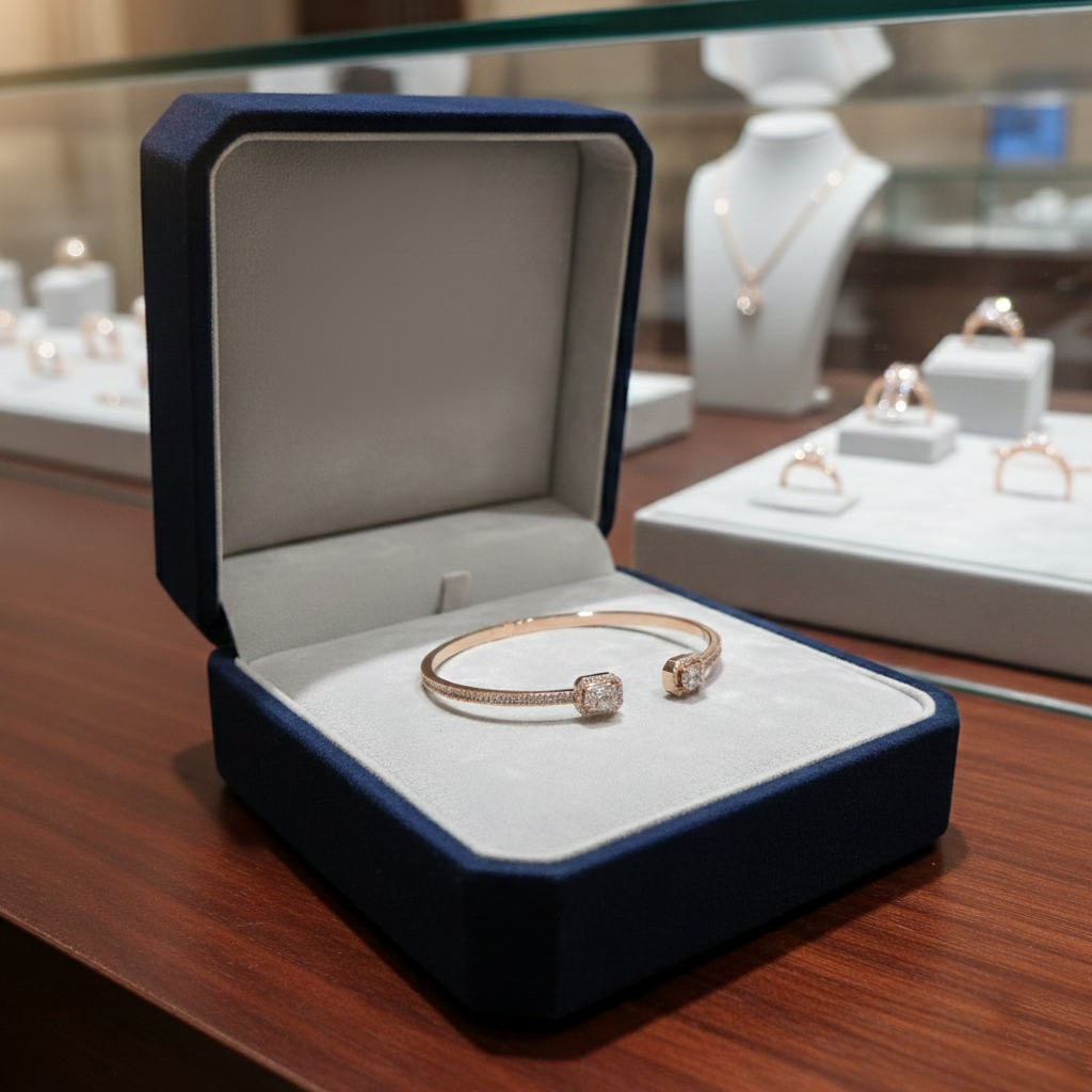 Rose Gold Open Cuff Bangle