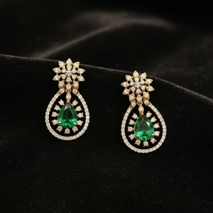 Emerald Majesty Drop Earrings