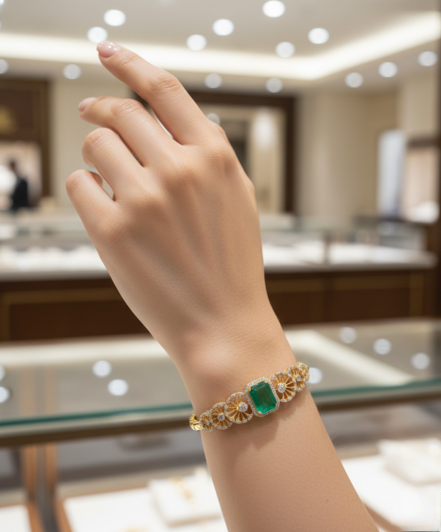 Emerald Radiance Gala Bangle