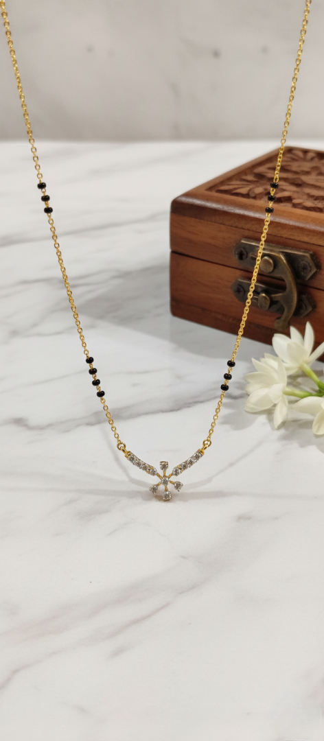 Astra Diamond Mangalsutra Necklace