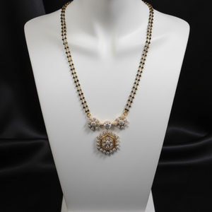Floral Hexagon Diamond Mangalsutra
