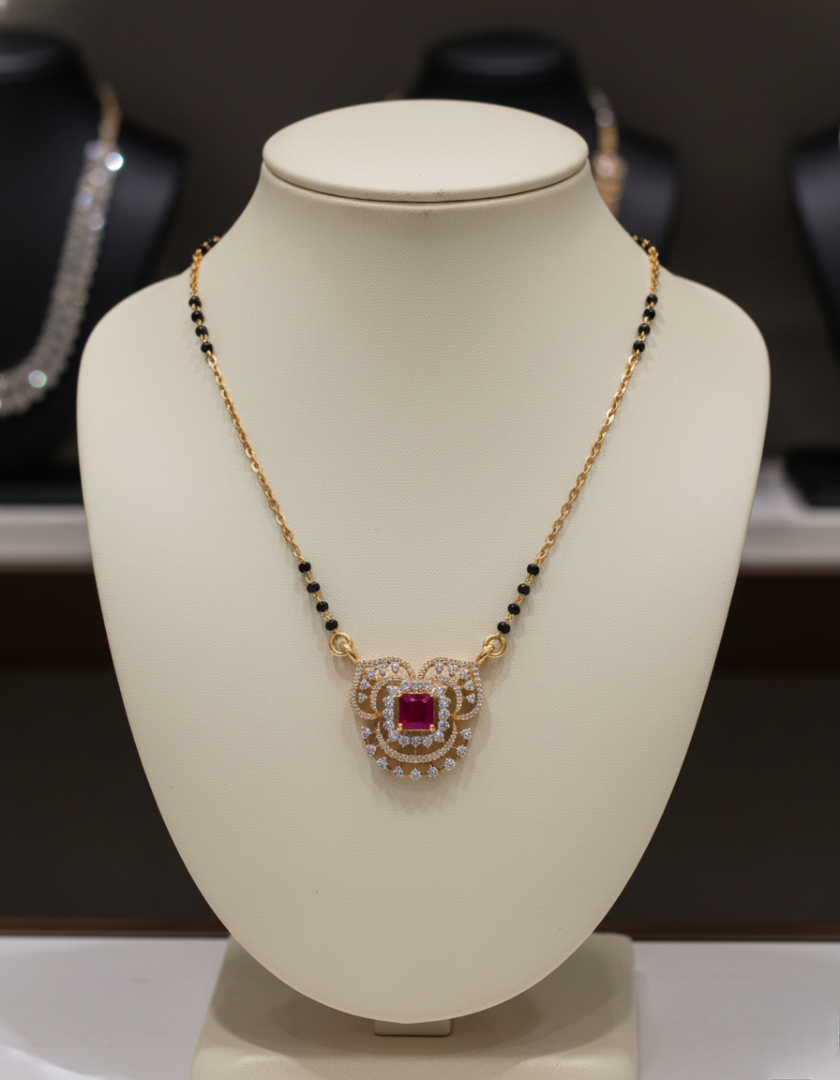 Ruby Radiance Mangalsutra