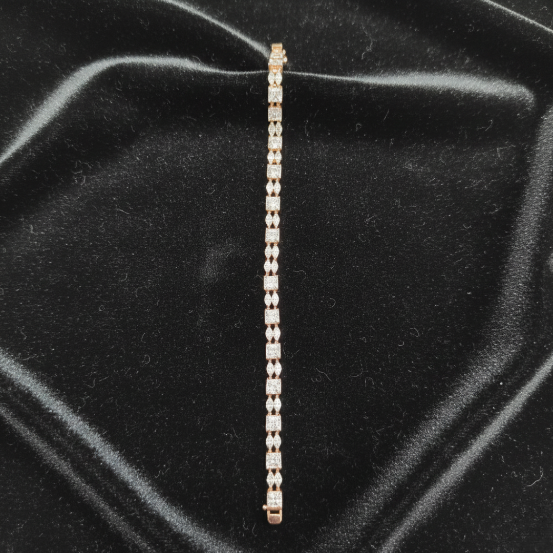 Luminescence Rose Gold Tennis Bracelet