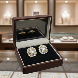 22K Gold Polki-Style Heritage Studs