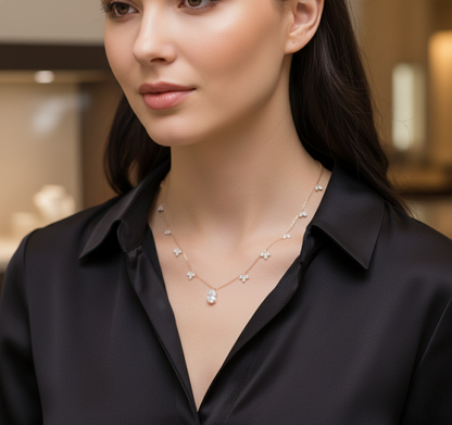 Seraphina Diamond Blossom Necklace