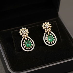 Emerald Majesty Drop Earrings