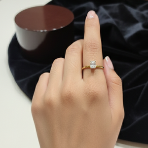 Radiant Cut Diamond Solitaire Ring