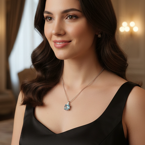 Emerald Empress Halo Necklace