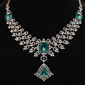 Imperial Emerald & Diamond Statement Necklace