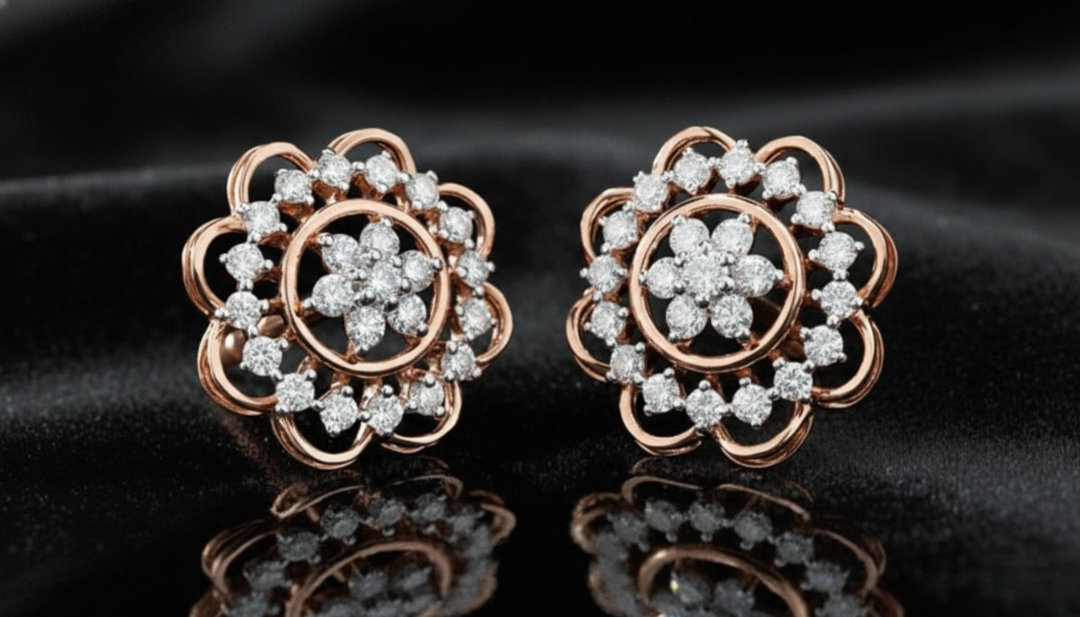 Imperial 22K Gold Polki Style Earrings