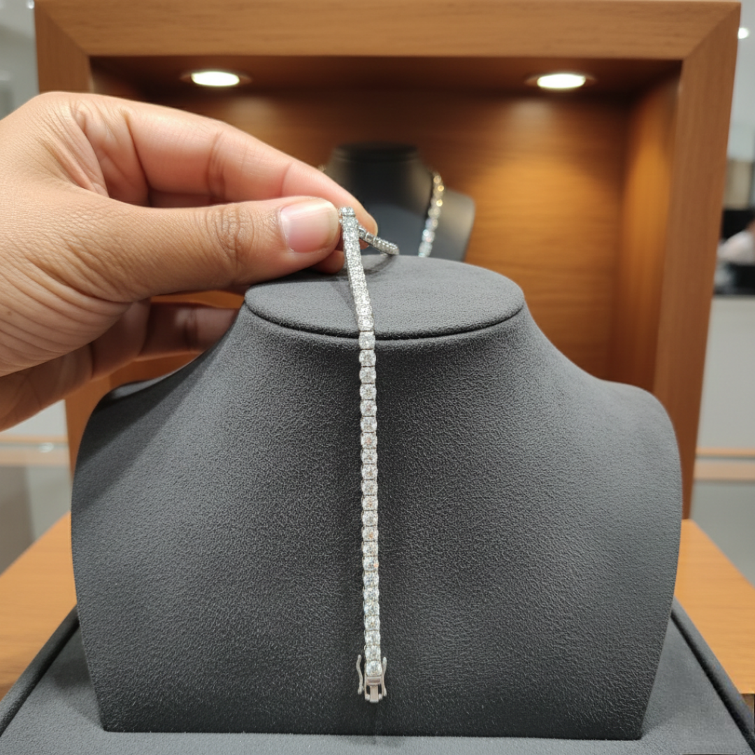 Silver Radiant Tennis Bracelet