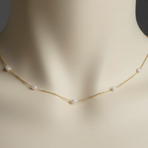 Etheria Pearl Station Necklace